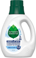 Seventh Generation Laundry Detergent, Free & Clear, 40 oz, 53 Loads