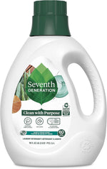 Seventh Generation Sage & Cedar Scent Liquid Laundry Detergent, 60 Loads, Dyes Free, 90 Fluid Ounces (Pack of 4)