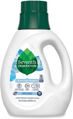 Seventh Generation natural liquid laundry detergent, fragrance free, 45 oz bottle, 6/carton